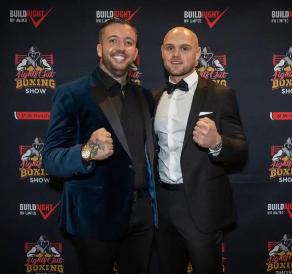 Boxing promotors and organisers Max Henshaw and Mike Settle.